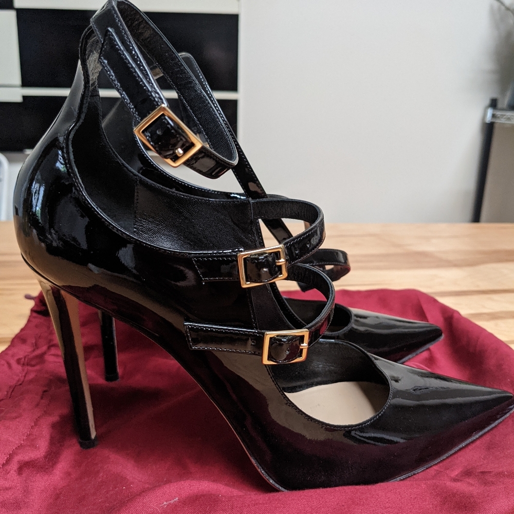 Tamara Mellon Pistol 105 patent leather black size 41